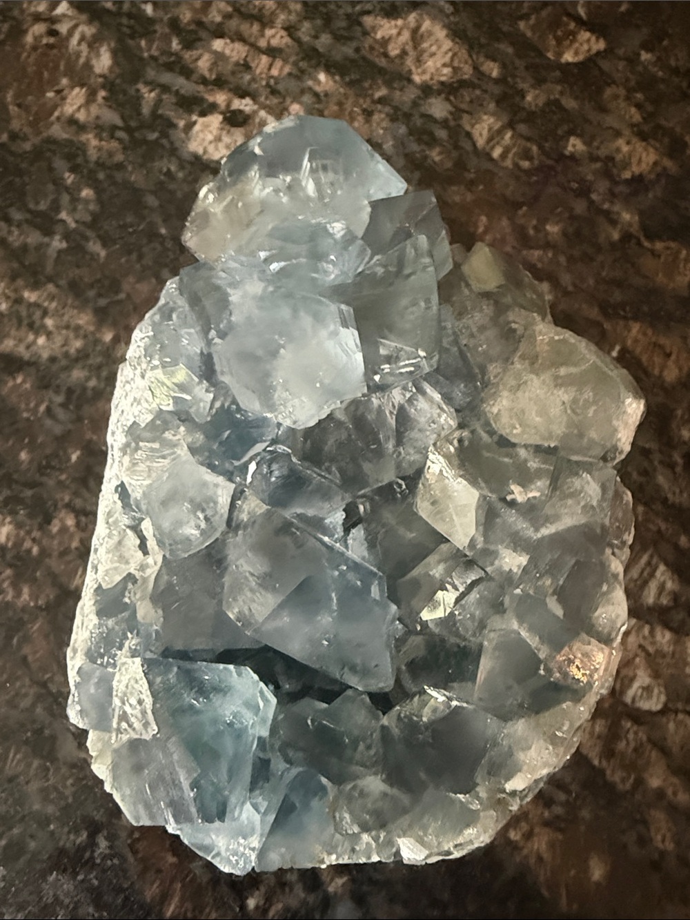 Large Blue Celestite Crystal Cluster - Picture 6 of 8
